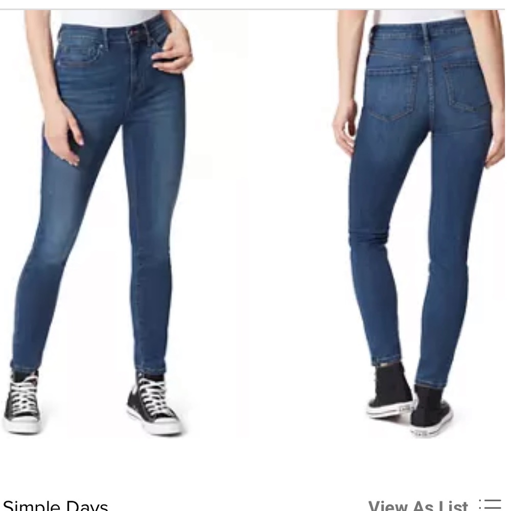 NWOT Vanilla Star Women’s High Rise Blue Denim Jeggings Junior Size 9